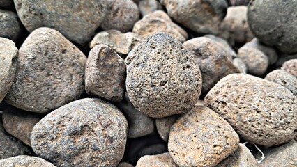 a pile of large textured rocks
