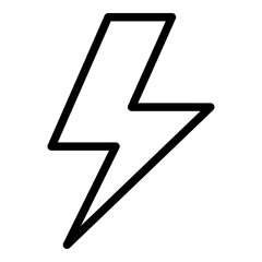 Electricity icon. Vector line icon