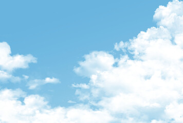 背景素材_青空と雲