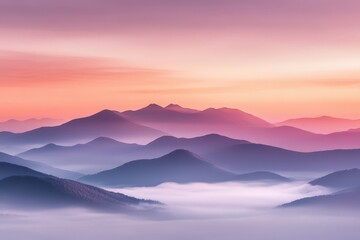 Fototapeta premium Beautiful Bulkley Valley - Hudson Bay mountain - Yellowhead. Beautiful simple AI generated image