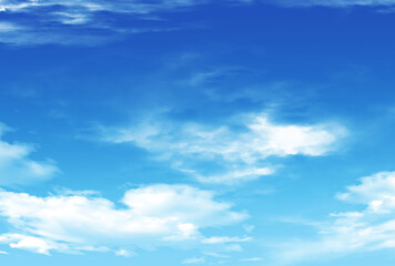 背景素材_青空と雲