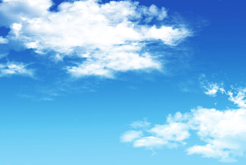Fototapeta premium 背景素材_青空と雲