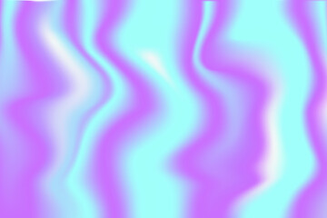 Abstract Holographic Wave Pattern  Vibrant Cyan and Magenta Fluid Gradient Background