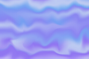 Calm Blue and Purple Holographic Gradient with Soft Waves