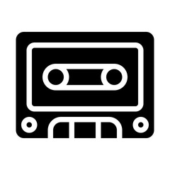 Cassette solid icon