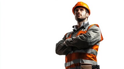 Obraz premium portrait of a worker with helmet