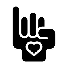 Obraz premium Pinky Promise solid icon