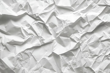 Obraz premium Crumpled and wrinkled surface with rough texture, deep creases, and shades of white, gray, and black creating depth.