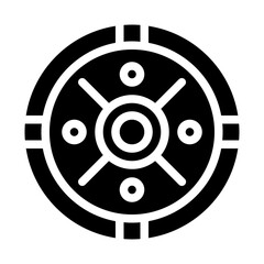 Obraz premium War solid icon