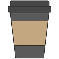 black coffee cup icon