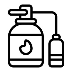 Obraz premium Fire Extinguisher line icon