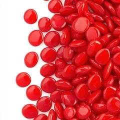 Artistic visualization of red cells under a microscope, highlighting layers and depth of biological textures