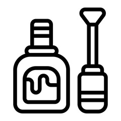 Nail Polish line icon