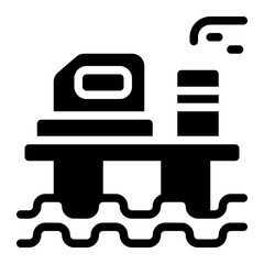 Oil Platform solid icon