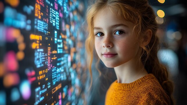 Digital representation of cyber safety kids colorful icons for safe browsing parental controls and data privacy ensuring secure online experience