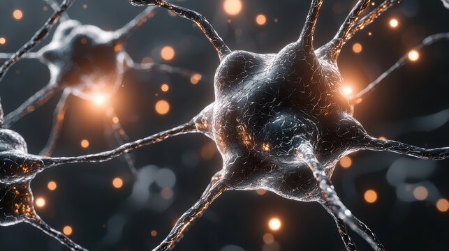 Highresolution 3D rendering of human cells with detailed membranes, ideal for educational and scientific applications