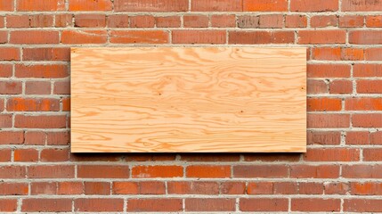 Neutralcolored board against vintagestyle bricks, emphasizing a creative yet classic setting for customizable designs