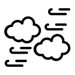 Strong Winds line icon