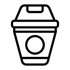 Trash Bin line icon
