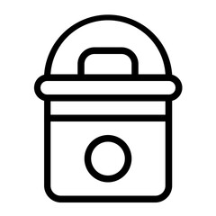 Trash Bin line icon