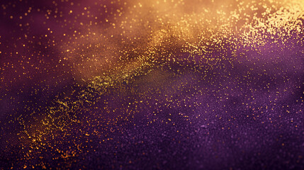 Obraz premium Purple and Gold Abstract Background with Splatter Effect