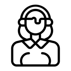 Woman line icon