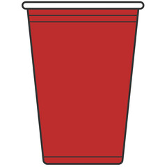 red plastic cup icon