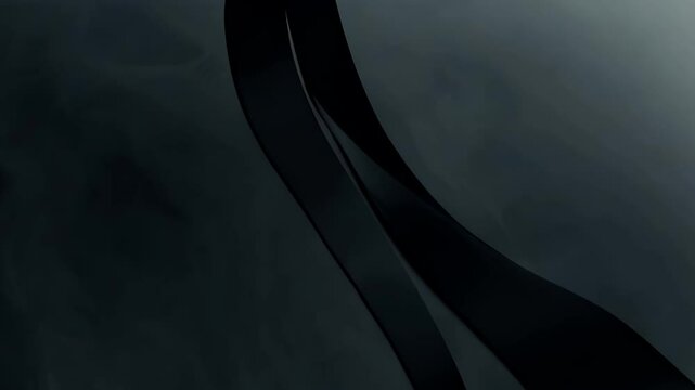 somber abstract background video black ribbon symbolizing mourning significant events Friday tory Month ideal atic designs mourn memorial gun control narcolepsy pow mia melanoma trauma day ek global