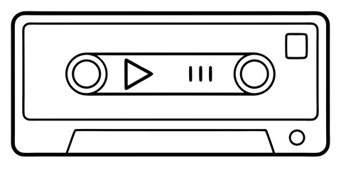 Cassette Tape: Retro Music and Audio Icon