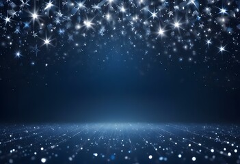 Obraz premium Festive Christmas backgrounds featuring sparkling lights, glitter, and abstract bokeh effects in winter tones