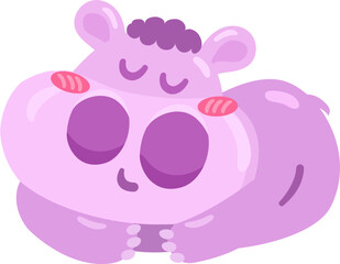 Cute little hippo elements