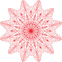 Outline Mandala for Coloring Book Page. Oriental Mandala vector. Mandala Coloring book line art vector illustration. Vector abstract mandala pattern. Hand drawn doodle mandalas coloring book.