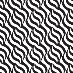 Fototapeta premium black and white seamless pattern