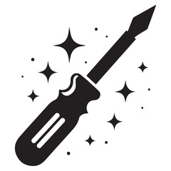 Sparkling Screwdriver Icon