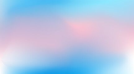 Smooth gradient sky background with soft blue and pink shades. Perfect for light and airy seasonal banners. Pastel vector gradient background.