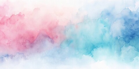 Abstract Watercolor Wash in Pink, Purple, and Blue Hues