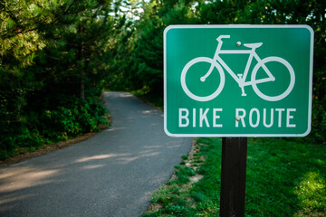 Bike path in northern Wisconsin near Boulder Junction, Wisconsin