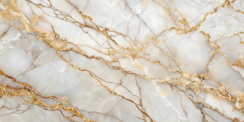 Naklejka premium Elegant white marble background with golden veins, perfect for luxurious design projects