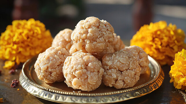 inidan gond ke laddu, edible gum sweet