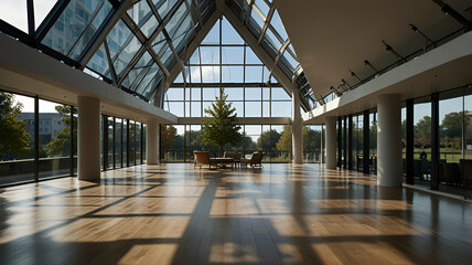 interior of a modern building