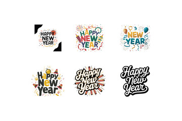 Happy new year vector illustration