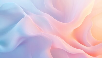 Fototapeta premium Soft Pink Blue Abstract Vector Background with Flowing Waves Subtle Gradient Effect