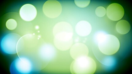 Fototapeta premium Abstract Green and Blue Bokeh Light Background