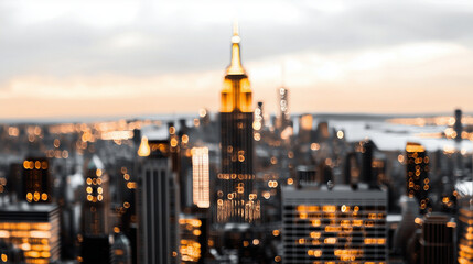 Modern Minimalist city new york Urban Architectural Black and gold pictures