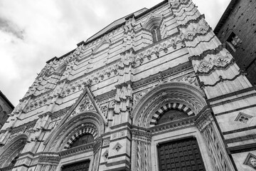 Fototapeta premium Siena Cathedral is a medieval church in Siena, Tuscany, Italy