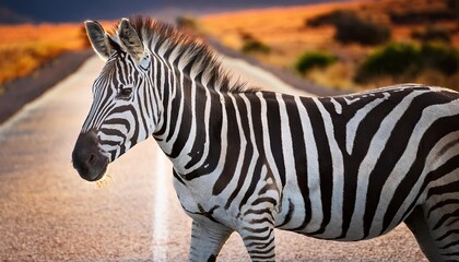 Naklejka premium Zebra in the wild