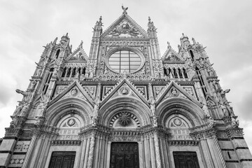 Fototapeta premium Siena Cathedral is a medieval church in Siena, Tuscany, Italy