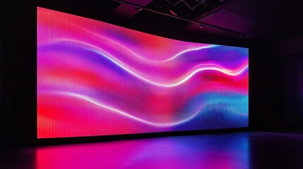 Naklejka premium Abstract LED screen, stage LCD display.