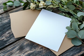 blank invitation card