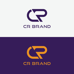 Alphabet letters Initials Monogram logo CR, CR INITIAL, CR letter. letter r and c logo vector.